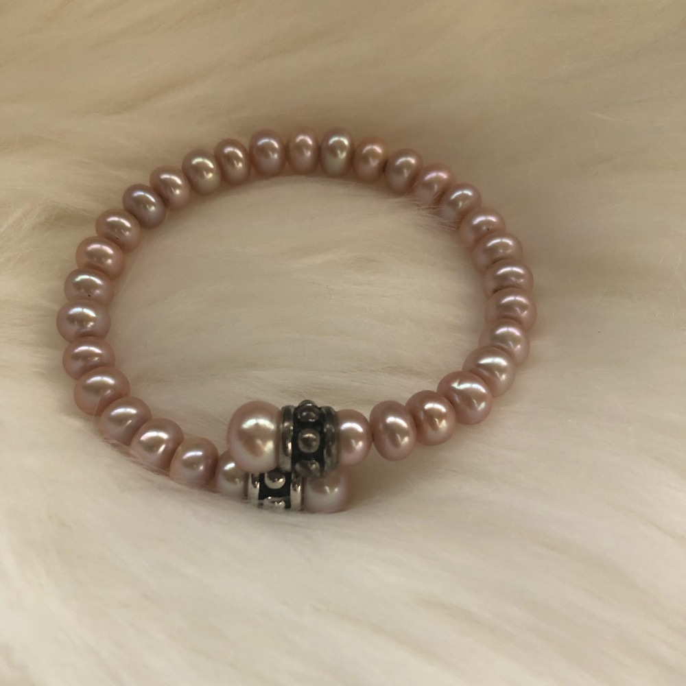 ✨cultured pink pearl bracelet
